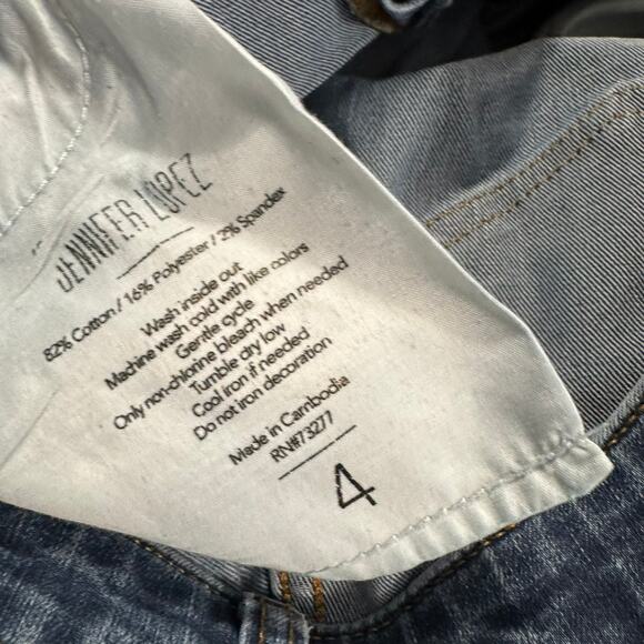 Jennifer Lopez Cropped Jeans / Capri Jeans Women's Size 4 Medium Wash - Picture 4 of 4